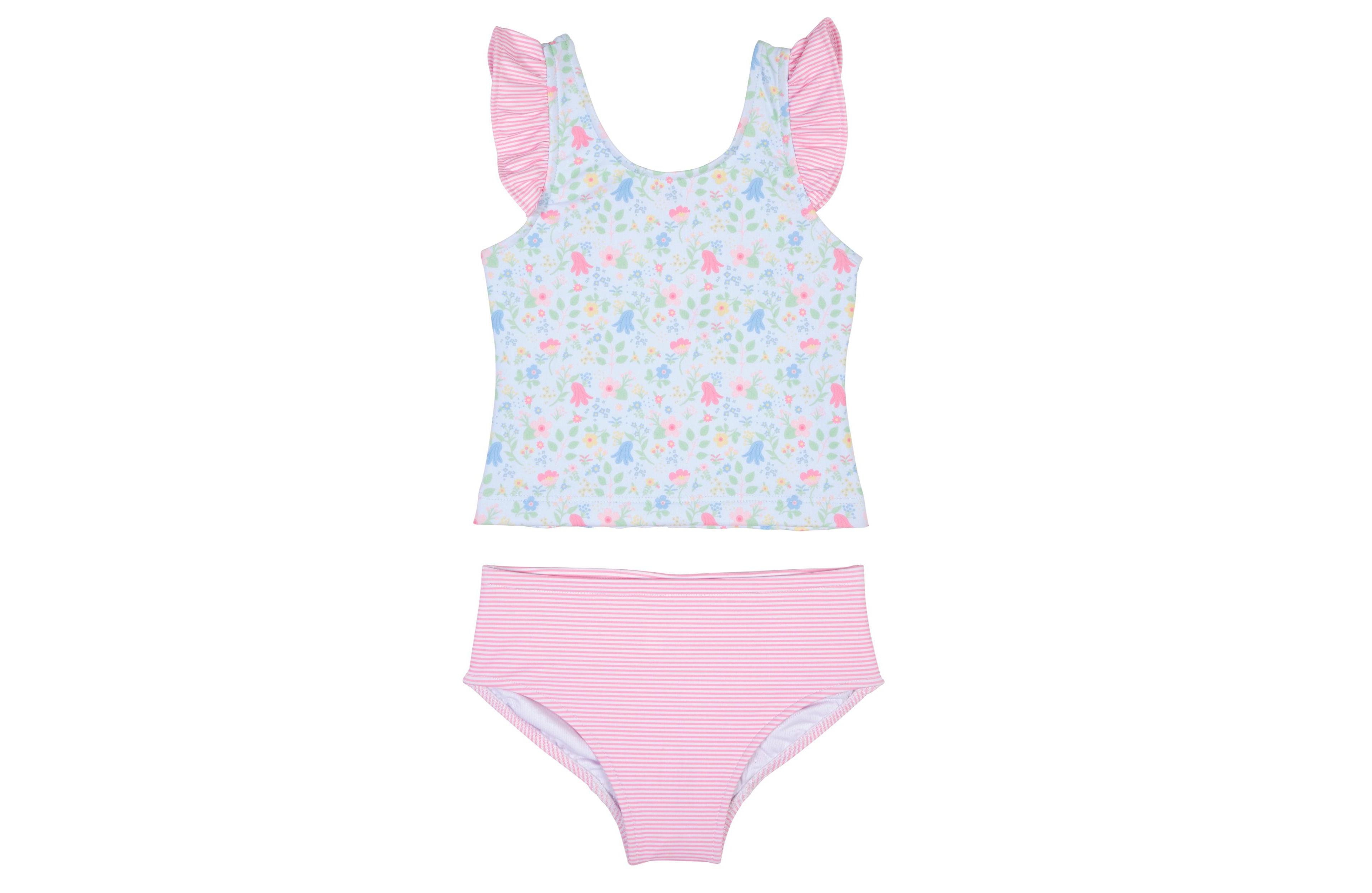 Florence Eiseman Girls Floral Print Tankini
