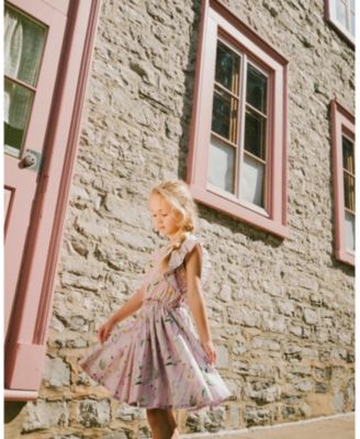 Big Girls Viscose Dress Printed Flowers