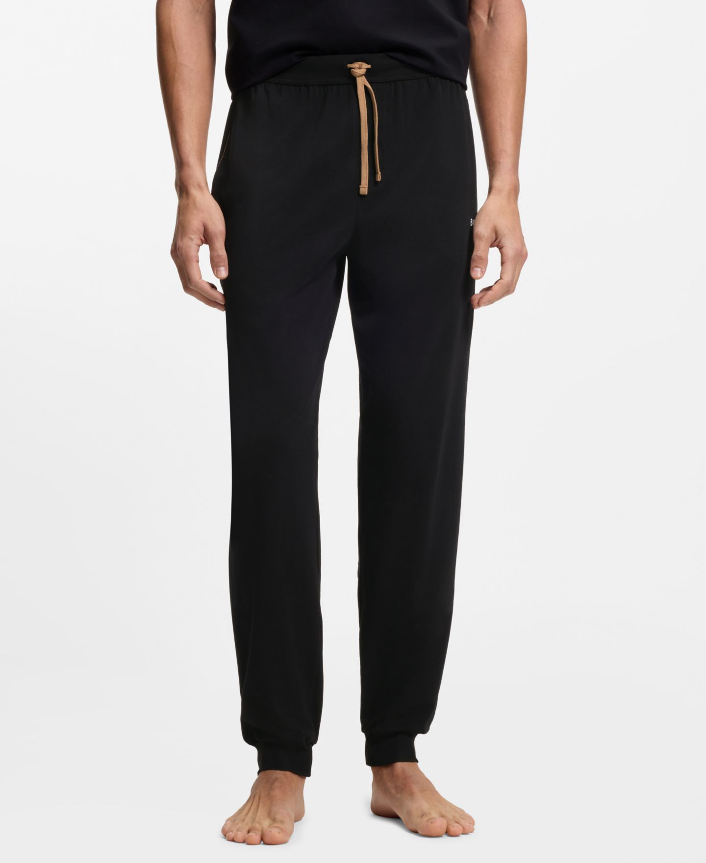 Мужские брюки Hugo Boss Mix & Match Mid-Rise, цвет: Чёрный — фото 1