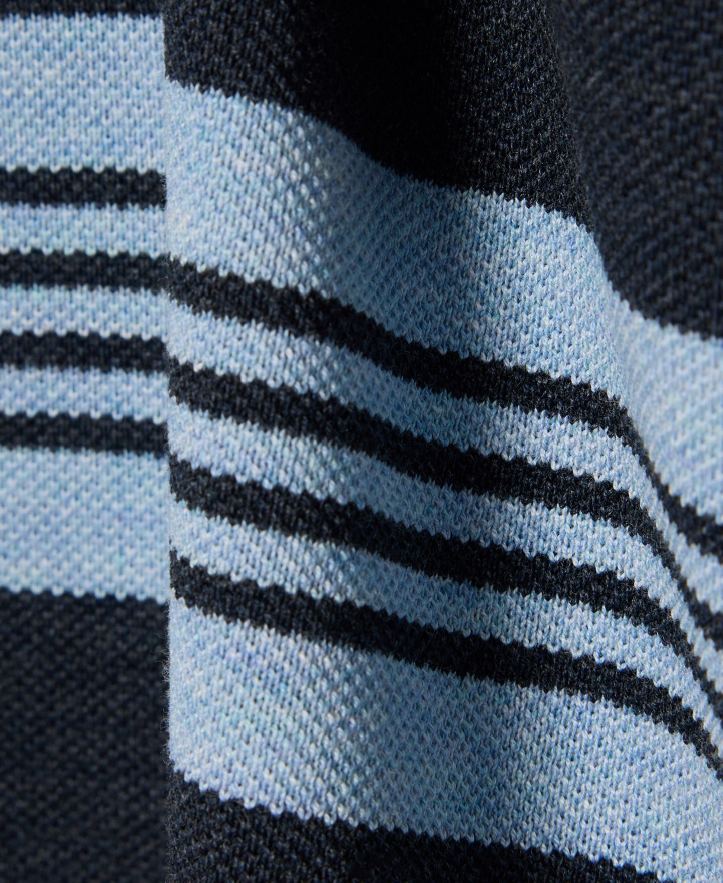 Мужское поло Lacoste Relaxed-Fit Striped Piqu Rugby Polo Shirt, цвет: Aphylla/Blackbird — фото 4