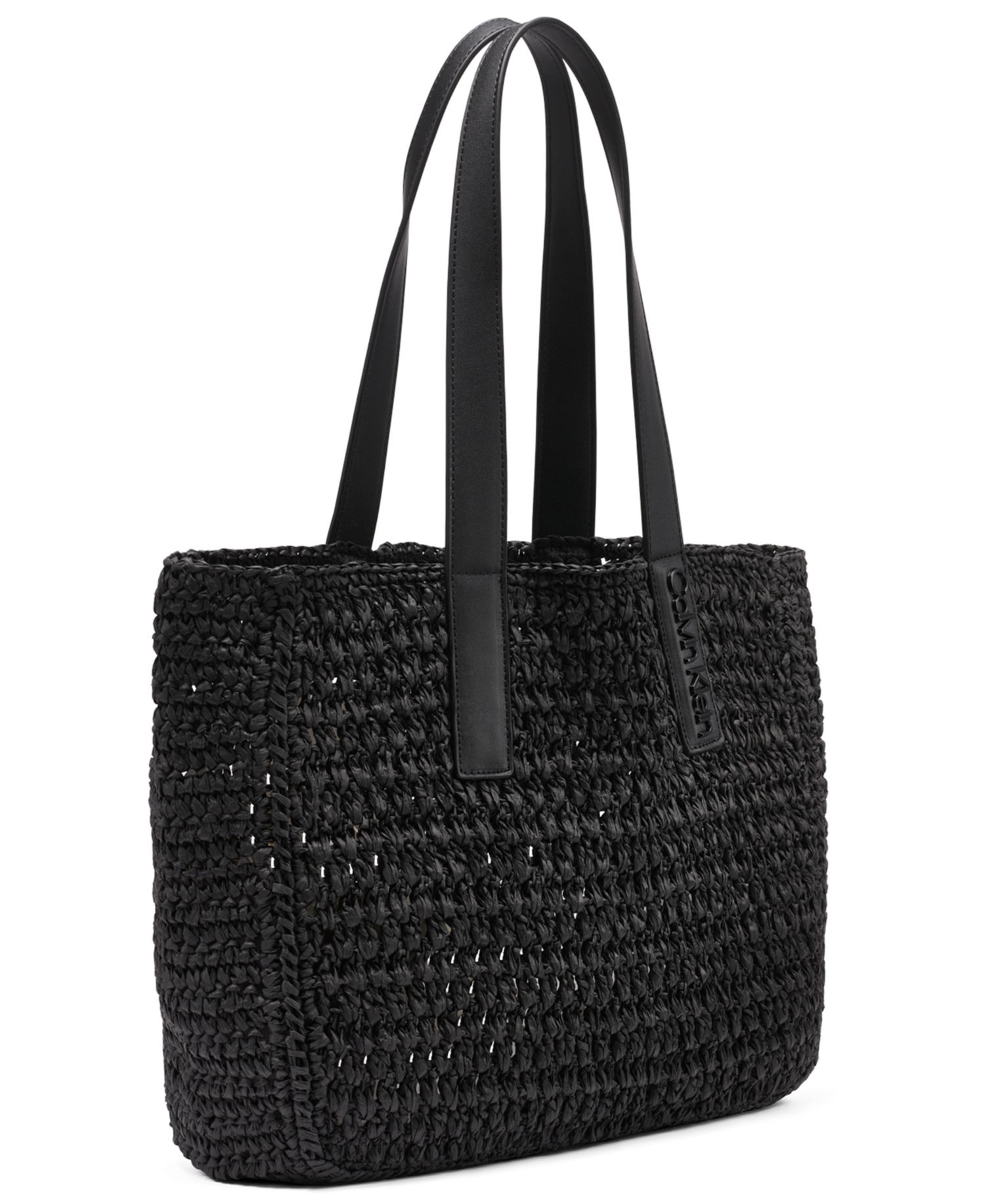 Joan Raffia Tote with Interior Pouch