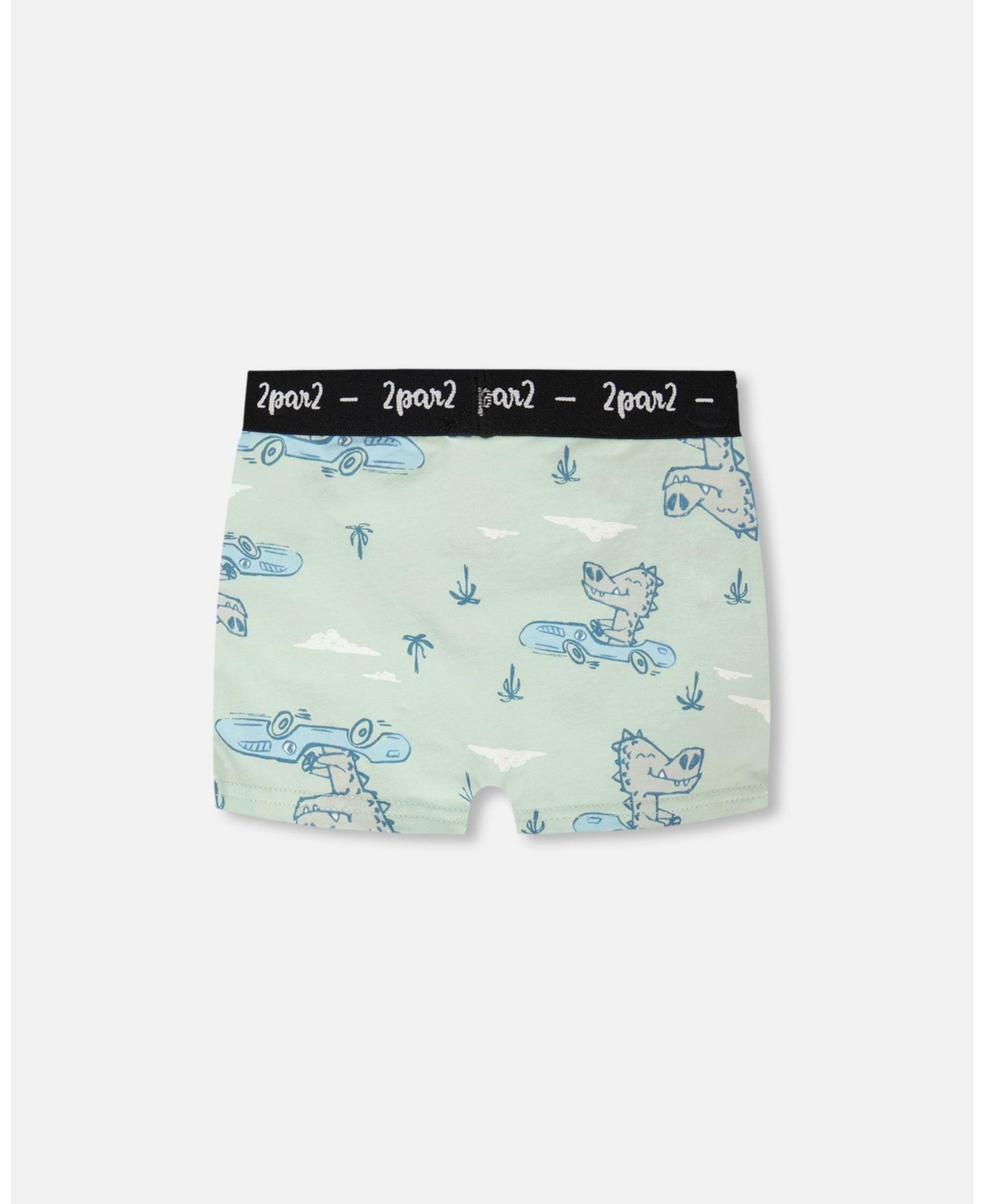 Deux par Boy Cotton Boxer Crocodile Print - Child