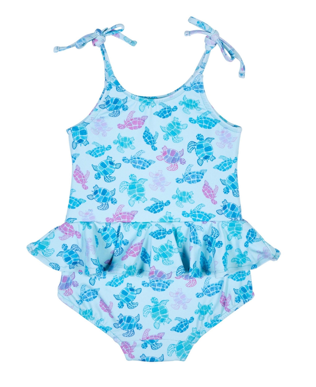 Florence Eiseman Baby Girl Turtle Print Skirted Swimsuit