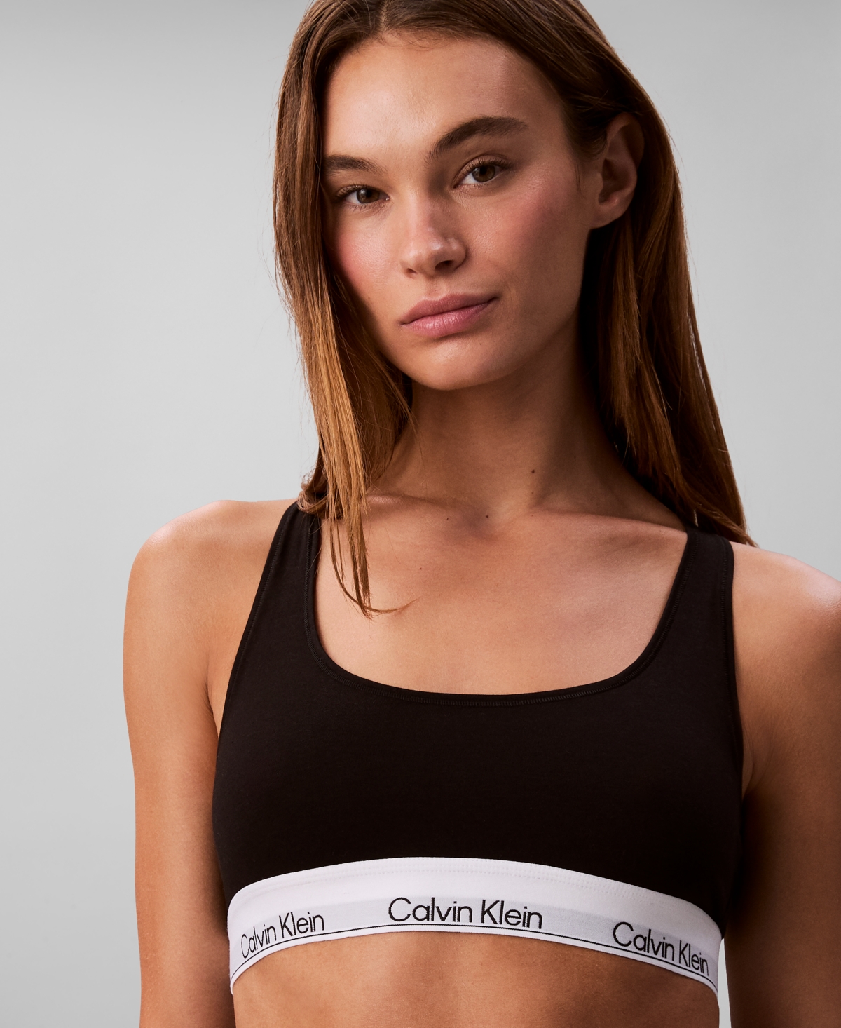 Calvin Klein Women's Icon Cotton Unlined Racerback Bralette QF8493
