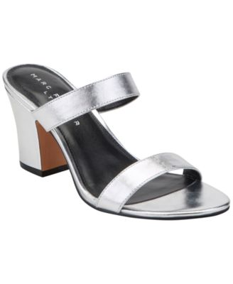 Women's Jessey Leather Slip-On Block Heel Dress Sandals