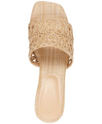 Women's Follie Woven Slip-On Block Heel Dress Sandals