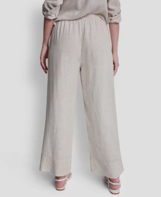 Petite High Waist Drawcord Pants