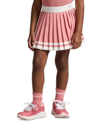 Girls' 2T-6X Striped Pleated Skort