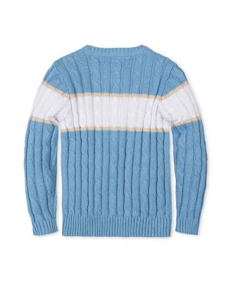 Toddler Boys' Organic Cable Crewneck Pullover Sweater