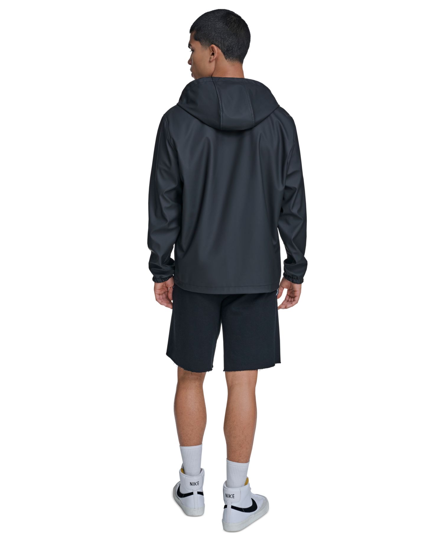 Men's Rubberized Hooded Rain Jacket