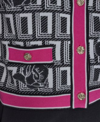 Women's Crew Neck Button-Front Sweater