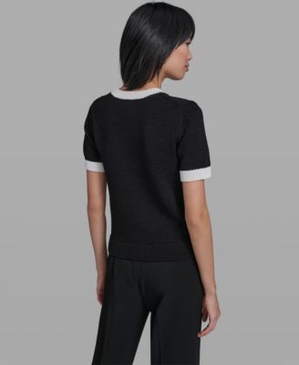 Women's Crew Neck Short-Sleeve Sweater