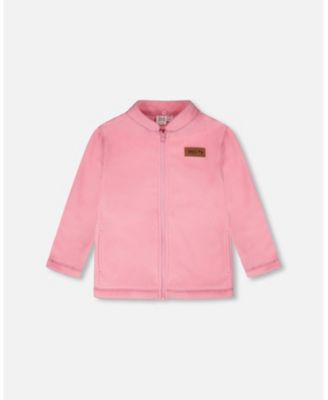 Girl 3-in-1 Two-Piece Mid-Season Outerwear Set Black Printed Flowers - Pink Inner Jacket - Child