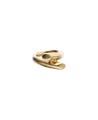 18K Gold Alloy Ring in the Shape of a Tube