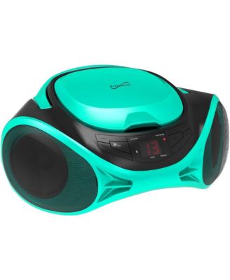 Portable AM/FM Radio & CD Player Boombox with Bluetooth