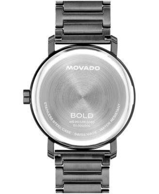 Men's Bold Evolution 2.0 Swiss Quartz Ionic Plated Grey Steel Watch, 40mm