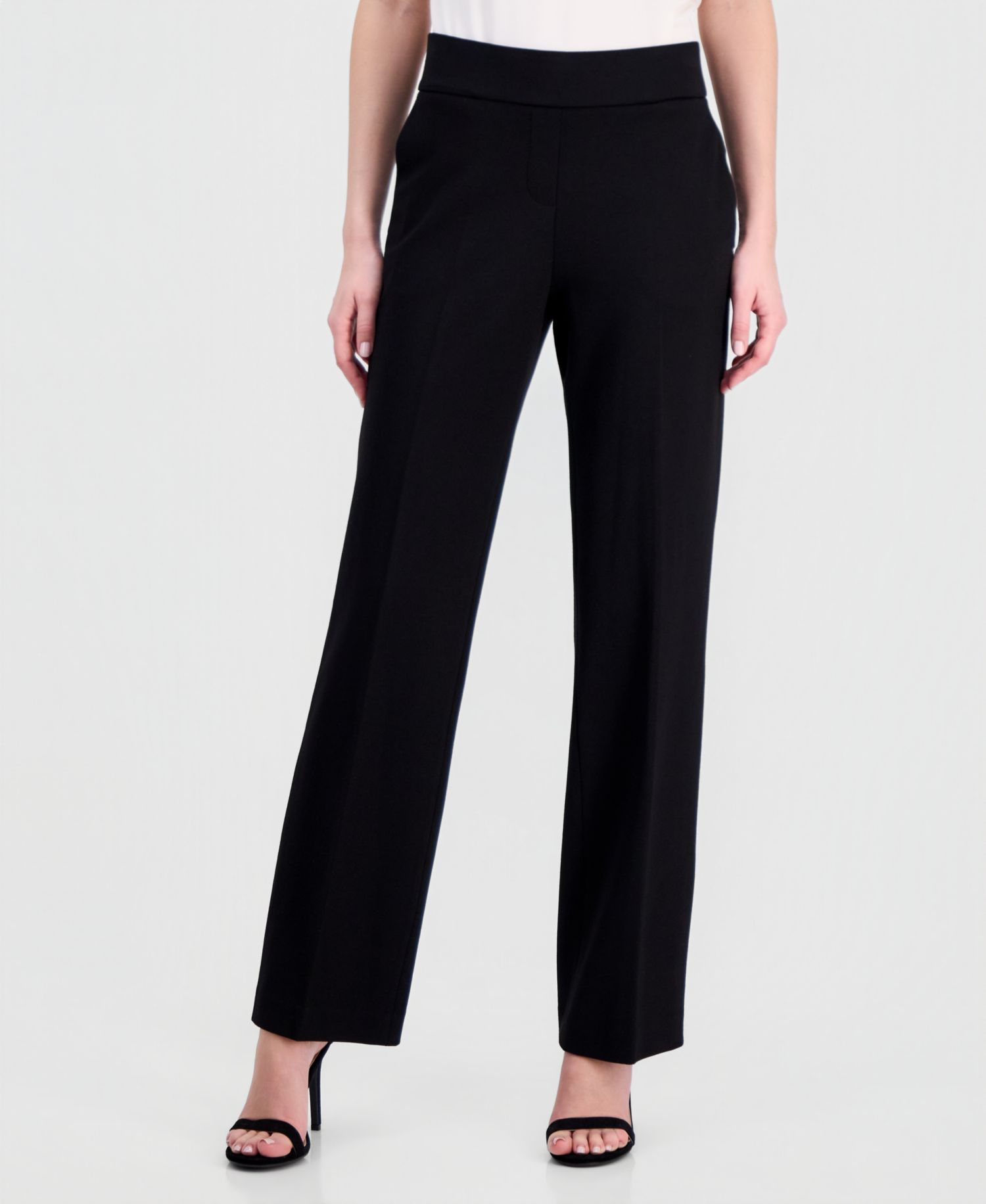 Women's Compression Mid-Rise Pull-On Slash-Pocket Pants