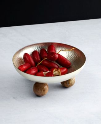 Temari Hammered Round Nut Bowl