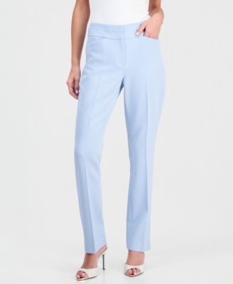 Women's Flat-Front Straight-Leg Pants