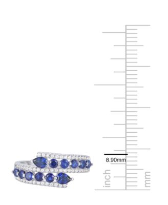 Lab-Grown Ruby (1-1/8 ct. t.w.) & Lab-Grown White Sapphire (1/3 ct. t.w.) Ring in 14k Gold Over Sterling Silver