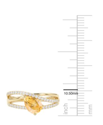 Amethyst (1-1/10 ct. t.w.) & Lab-Grown White Sapphire (1/3 ct. t.w.) Ring in 14k Gold Over Sterling Silver (Also Available in Multi-Stones)