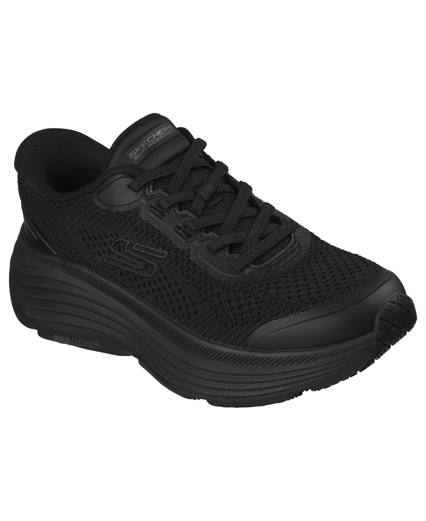 Женские кроссовки Skechers Work Slip-Resistant Max Cushioning Endeavour - Serlah Casual, цвет: Чёрный — фото 1