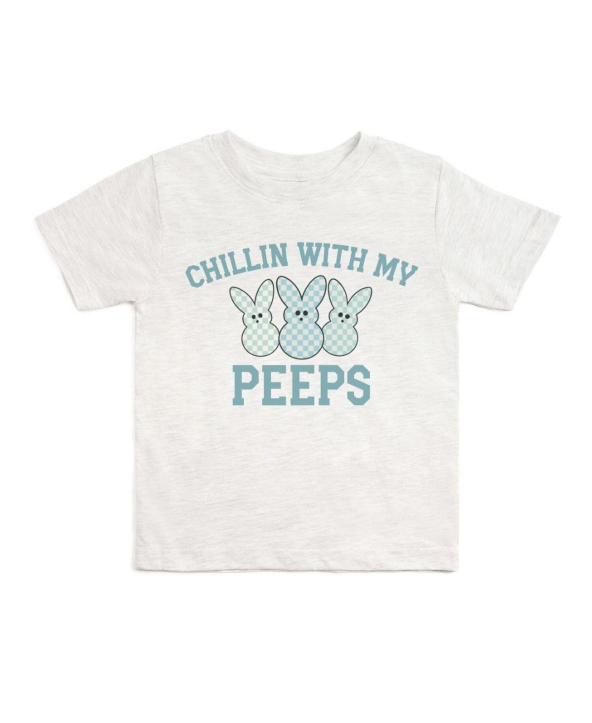 Sweet Wink Toddler Boys Chillin With My Peeps Checker Easter Short Sleeve T-Shirt