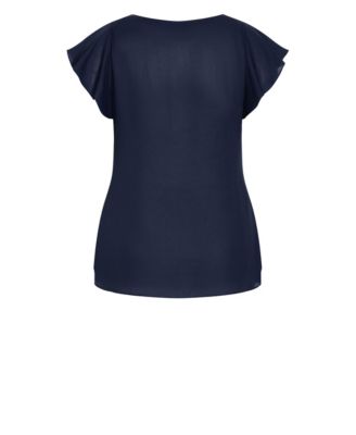 Women's Zip Fling V-neck Top