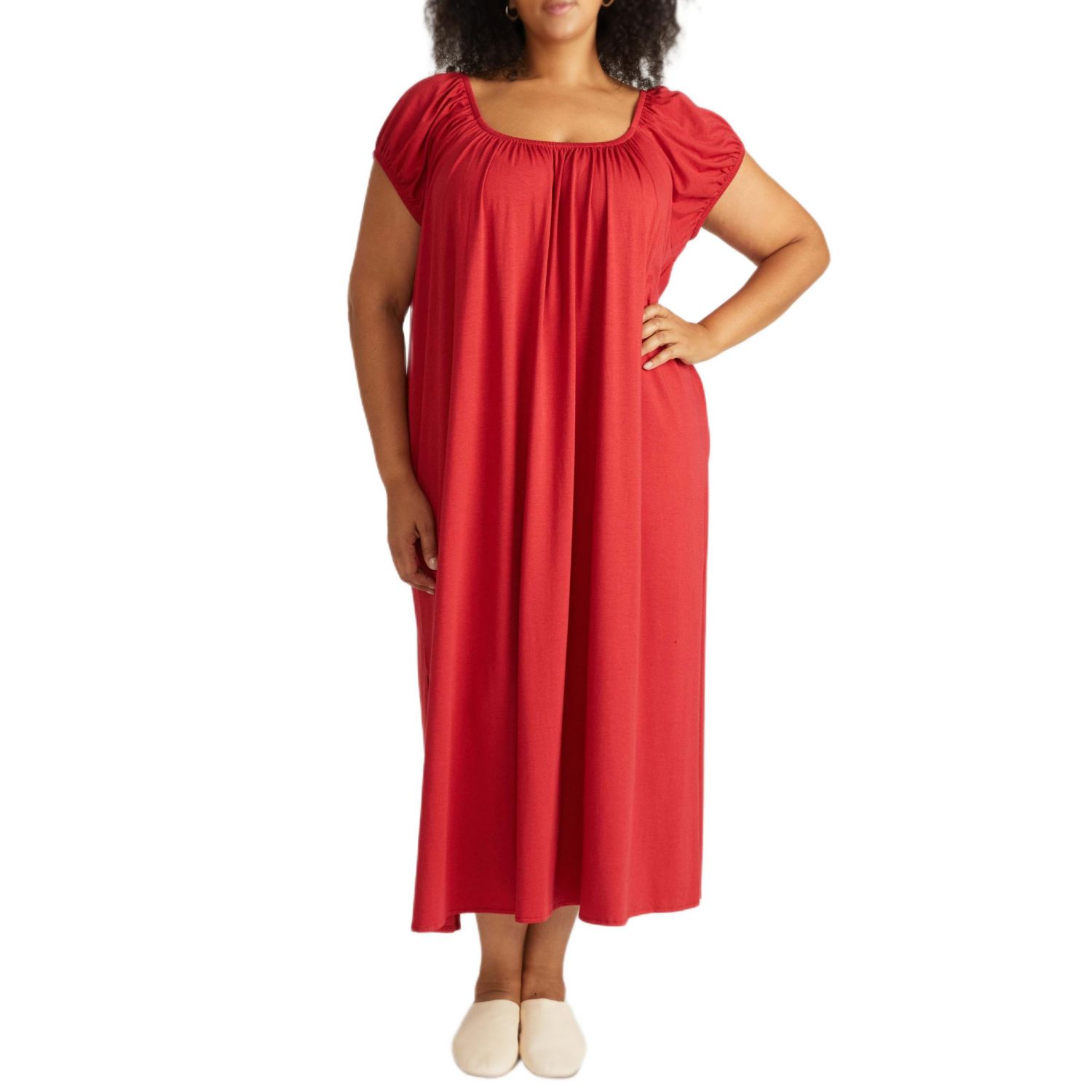 Plus Size Lilian Long Sleep Dress