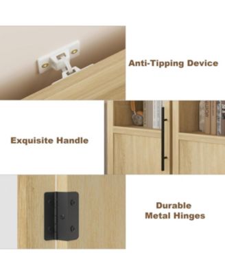 70" Bathroom Storage Cabinet, Tall Narrow Storage Cabinet with Open Shelves Boards Narrow for Small Spaces, Bathroom, Laundry Room