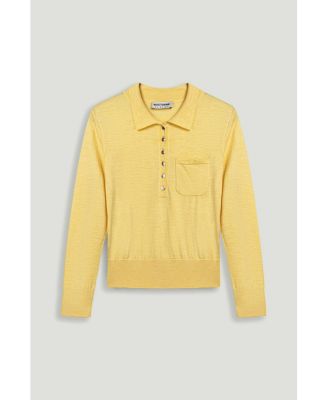 Women's Relaxed Polo Knit Sweater