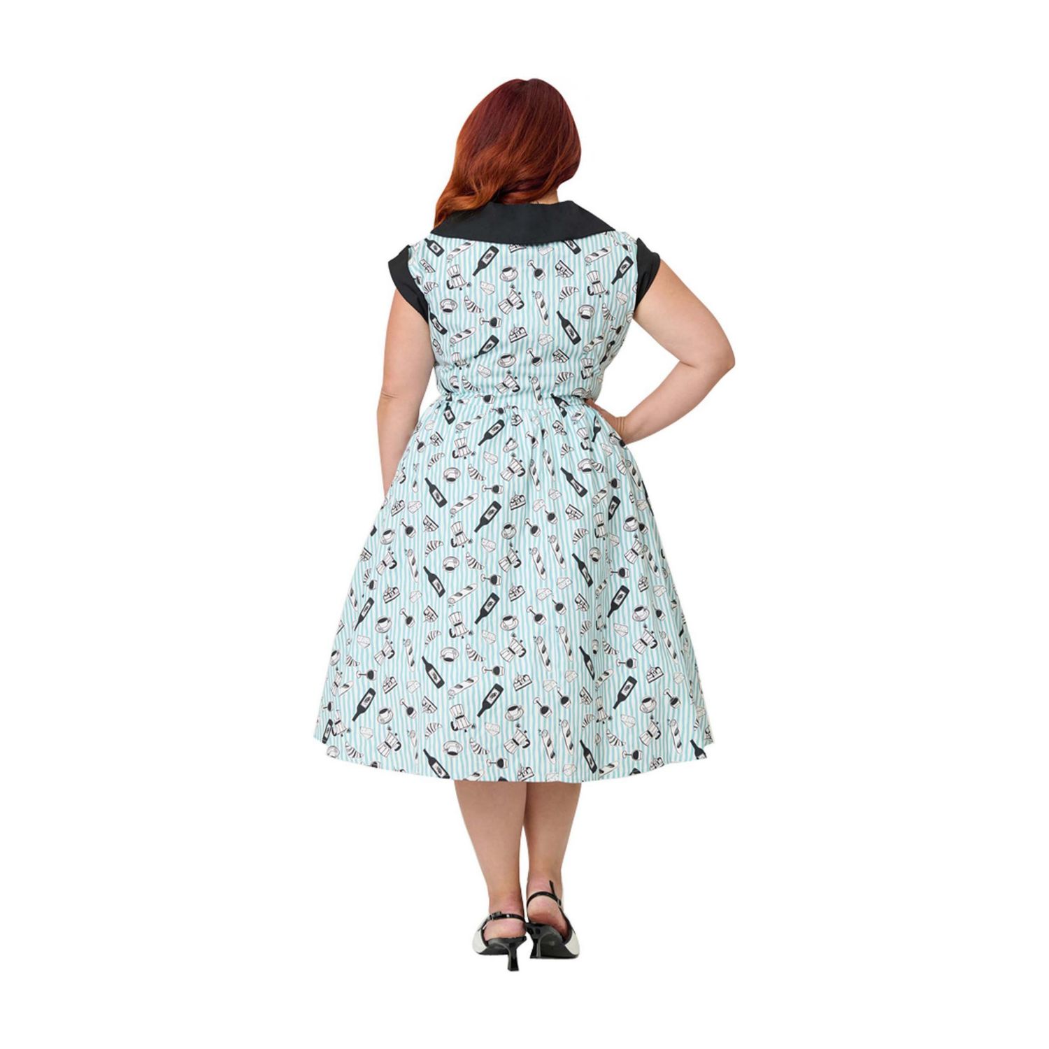 Women's Plus Size Cafe Swing Dress