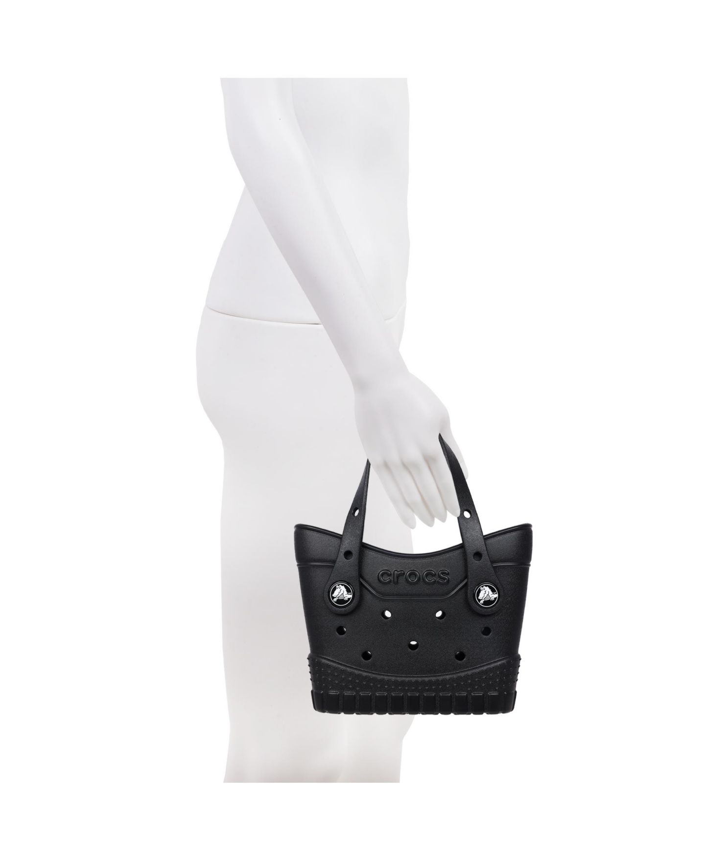 Женская сумка Crocs Micro Classic Tote, цвет: Чёрный — фото 7