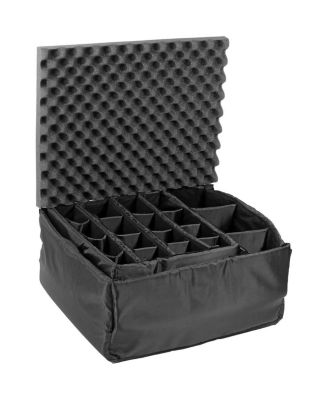 1620 Watertight Wheeled Hard Case, Bundle with 1625 Padded Divider Set, Black