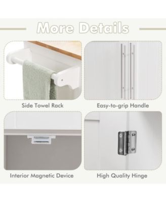 Kitchen Islands Rolling Kitchen Island Cart Storage Trolley with Towel Rack and Drawer