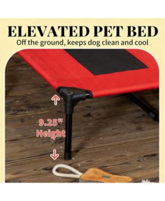 Modern Elevated Dog Cot, Portable & Breathable Cooling Pet Bed