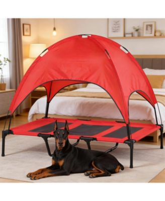 Modern Elevated Dog Cot, Portable & Breathable Cooling Pet Bed