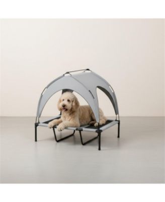 Elevated Pet Bed, Raised Dog Cot with Breathable Mesh for Enhanced Cooling & Comfort