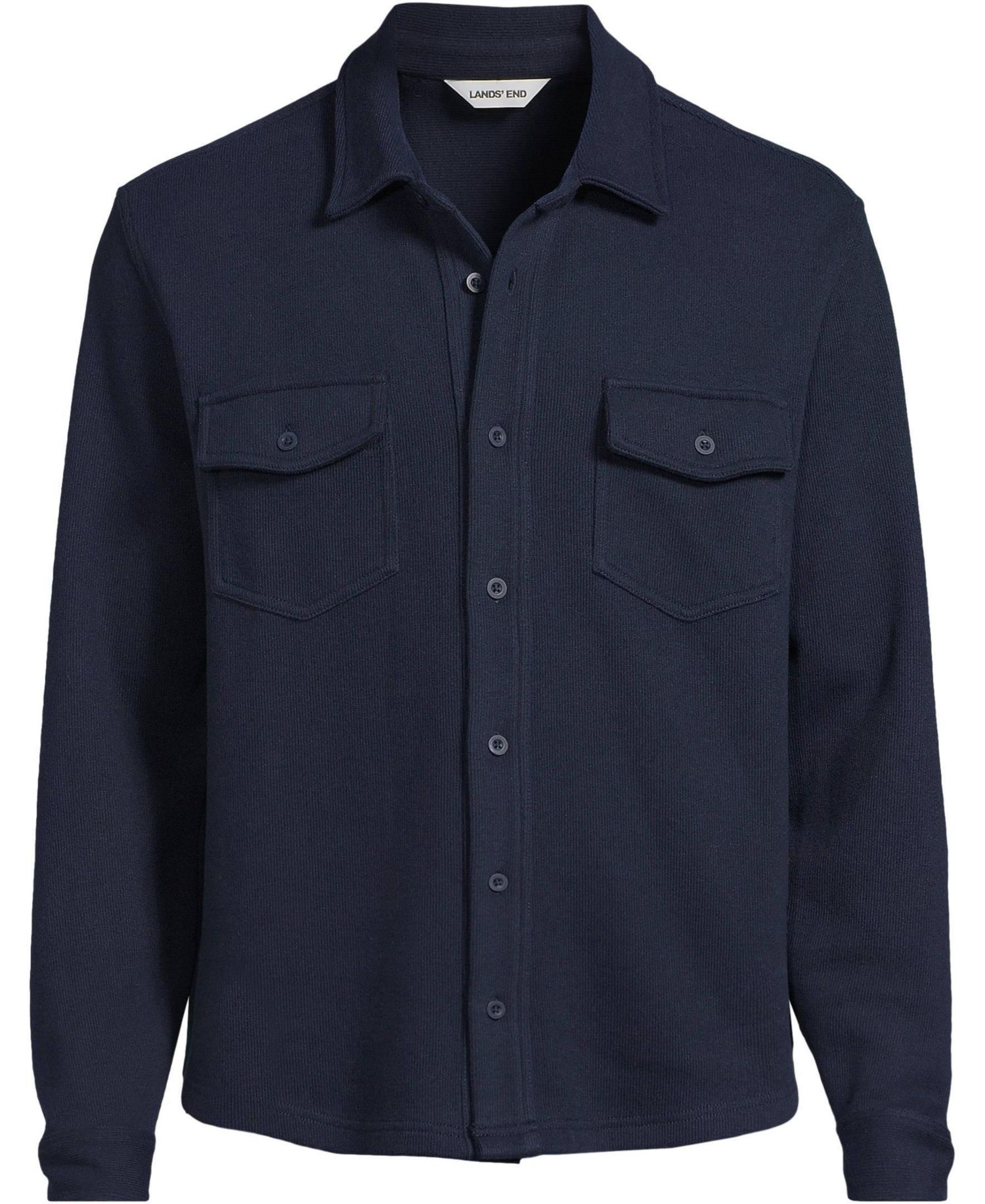 Men's Long Sleeve Bedford Button Through Utility Overshirt