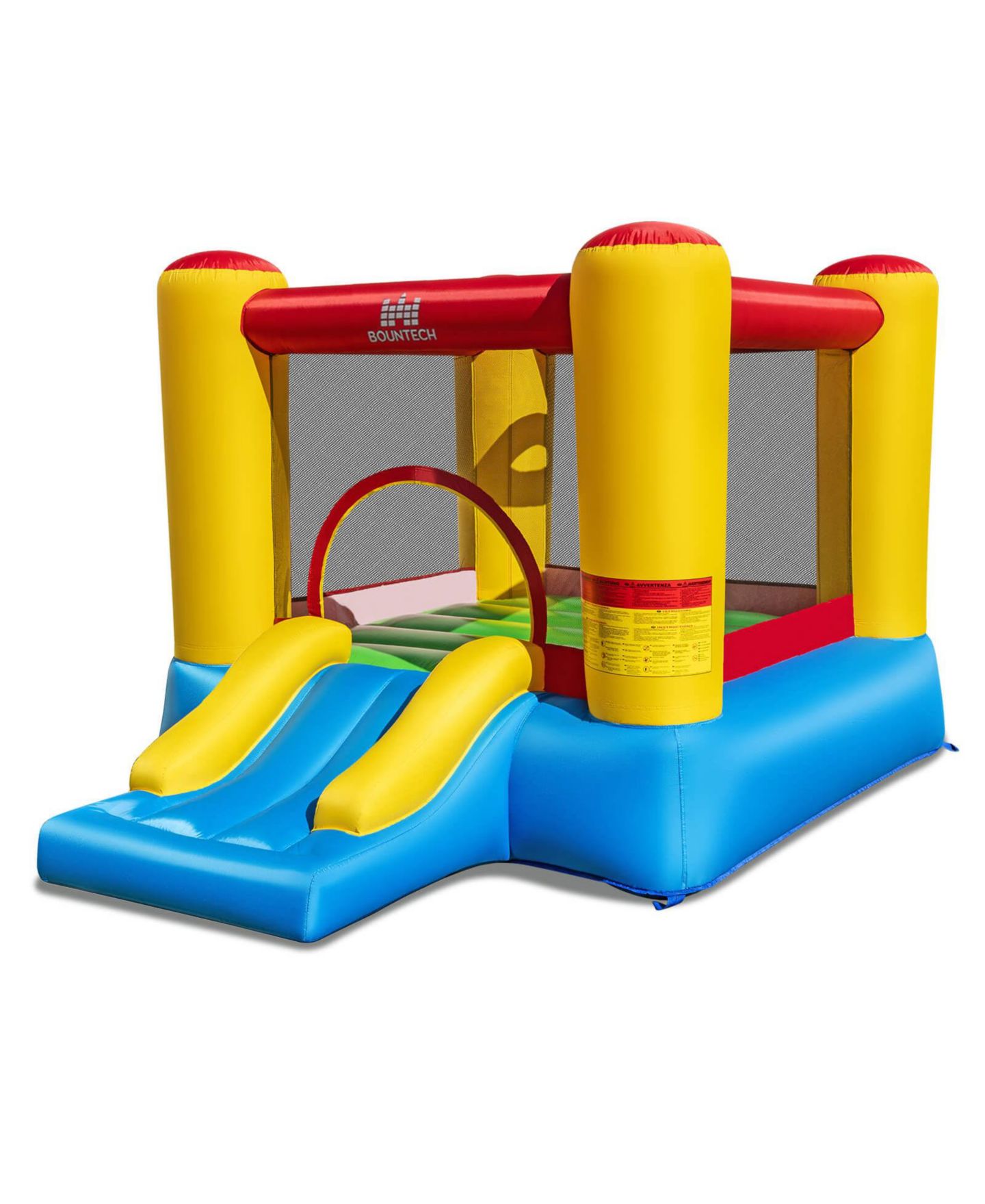 Детская игрушка Costway Inflatable Bouncer Kids Slide Bounce House for Indoor Outdoor without Blower — фото 10