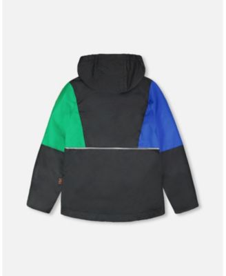 Boys Toddler 2T-5T 3-in-1 Mid-Season Two-Piece Outerwear Set with Dinosaur Print