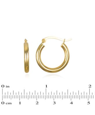 Hoop Earrings in 10k Yellow Gold