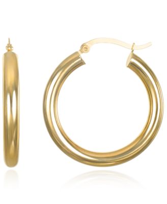 Hoop Earrings in 10k Yellow Gold
