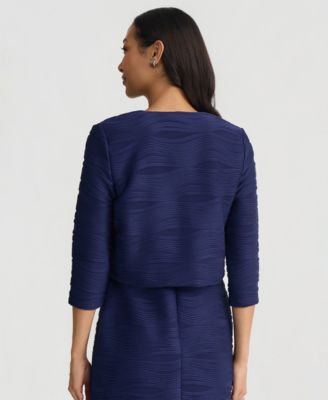 Women's Wave Knit 3/4-Sleeve Shrug