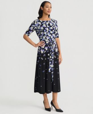 Women's Floral-Print Midi Dress