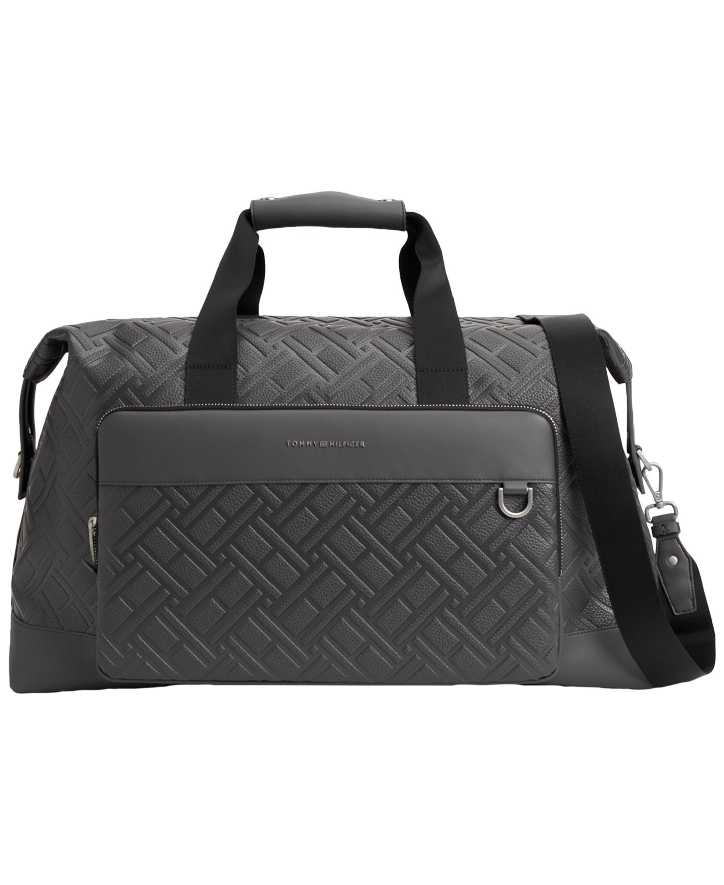 Мужская сумка Tommy Hilfiger Flag Duffle, цвет: Тёмный серый — фото 1