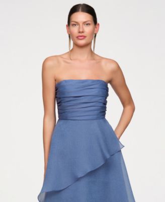 Women's Strapless Organza Gown