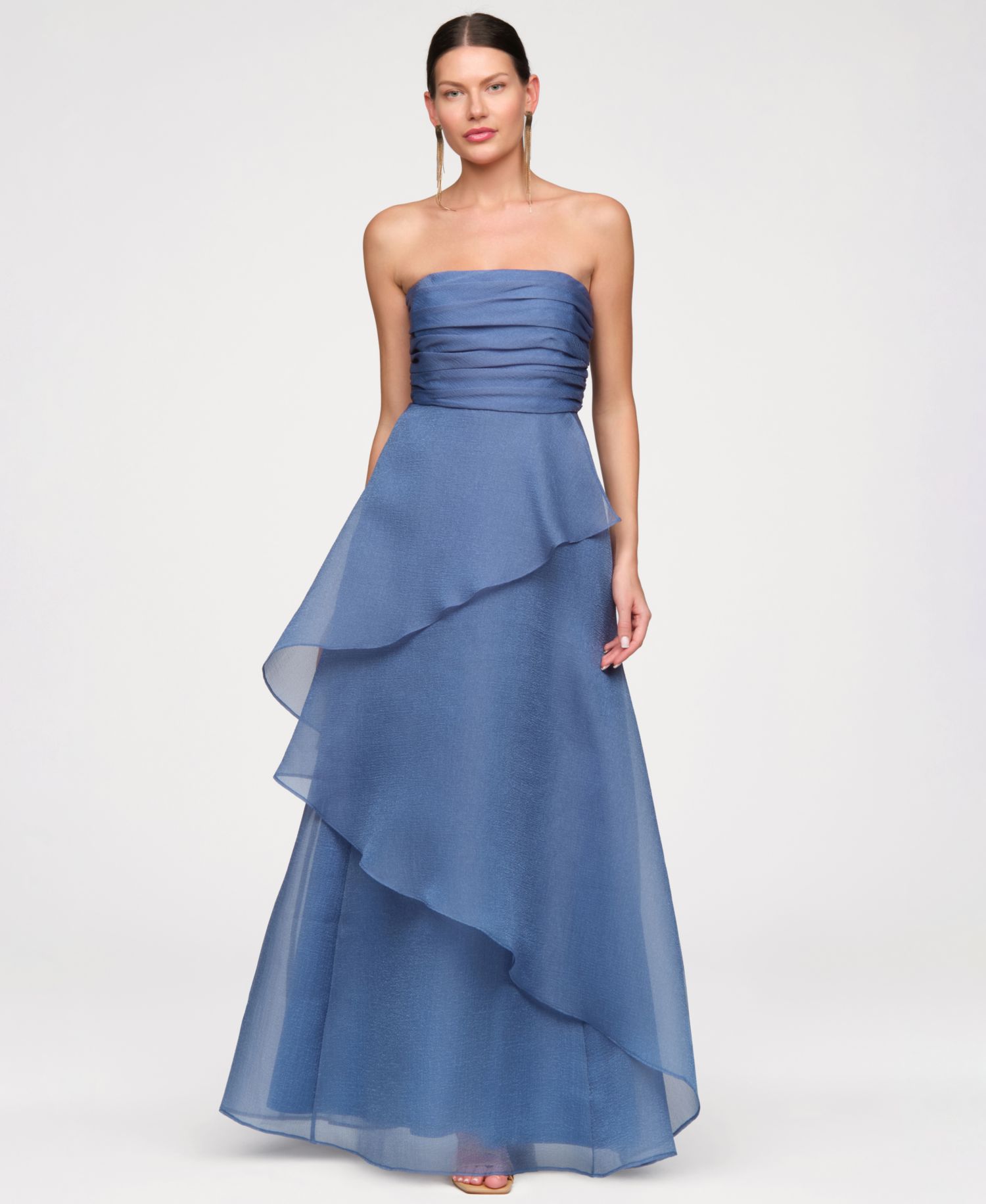 Women's Strapless Organza Gown