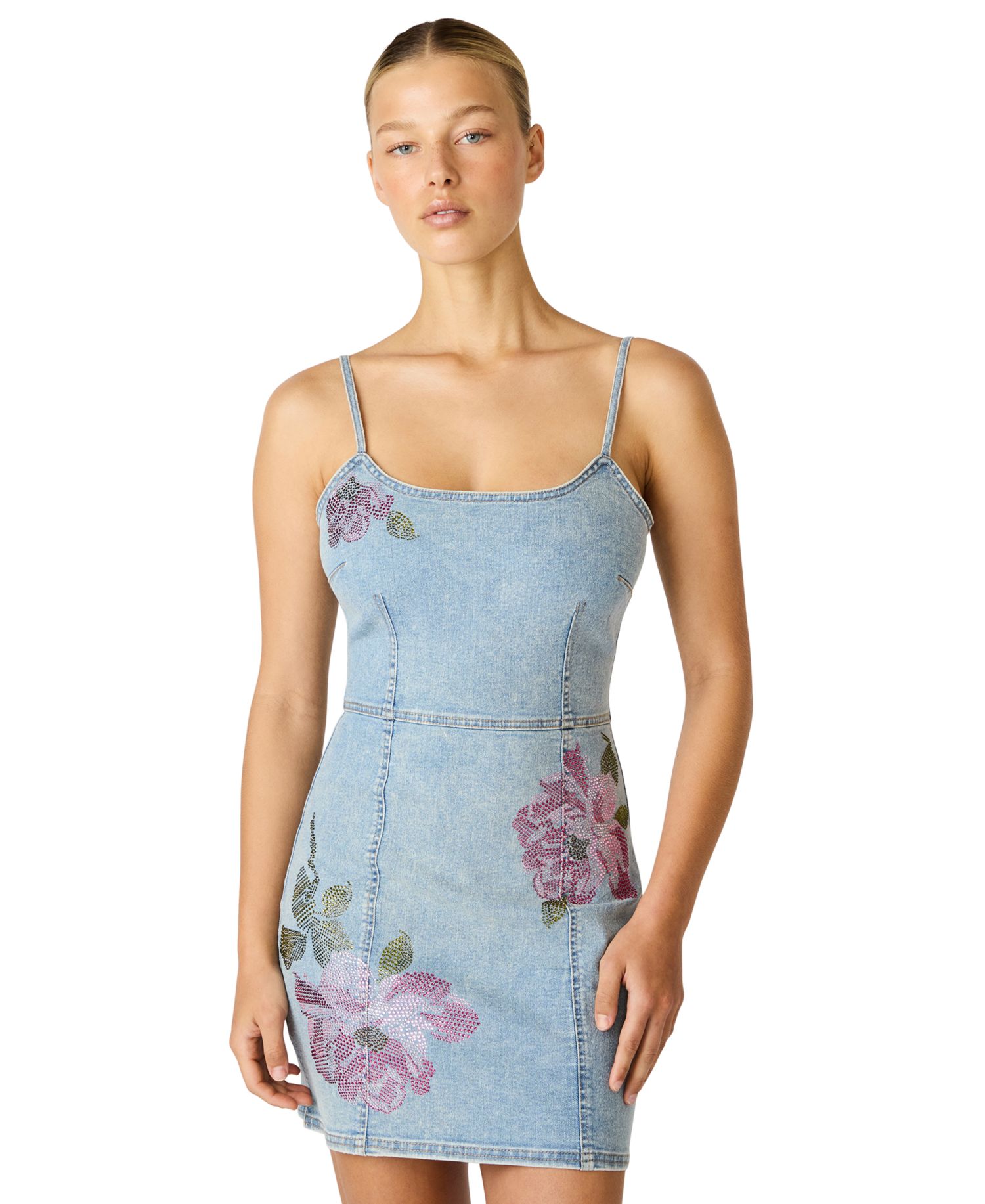 Women's Gisella Scoop Neck Mini Denim Dress