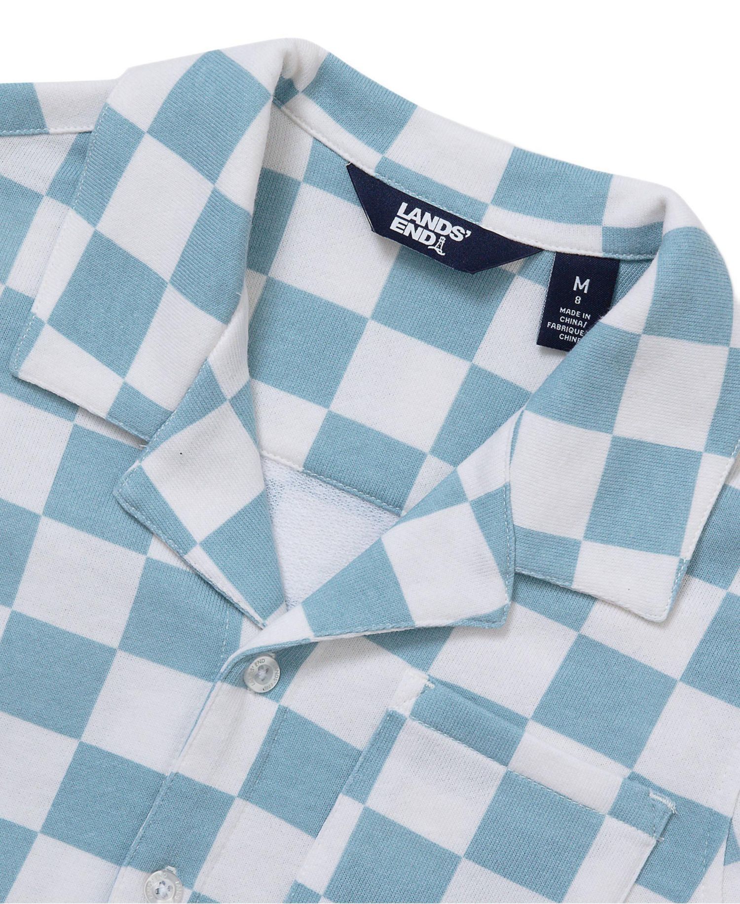 Little And Big Boys Short Sleeve Slub Camp Shirt